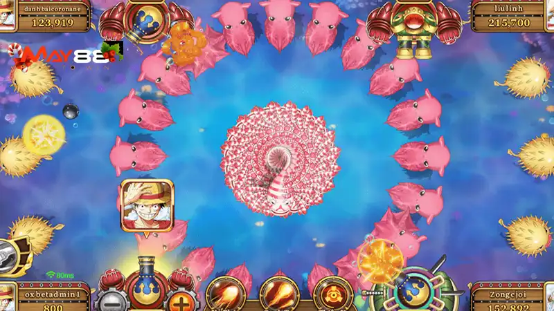 Các nhân vật trong game săn cá Đại hải trình