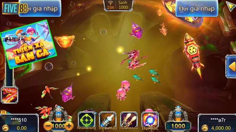 Thiện xạ bắn cá bầy đông sẽ không sợ bắn trượt Thiện xạ bắn cá bầy đông sẽ không sợ bắn trượt