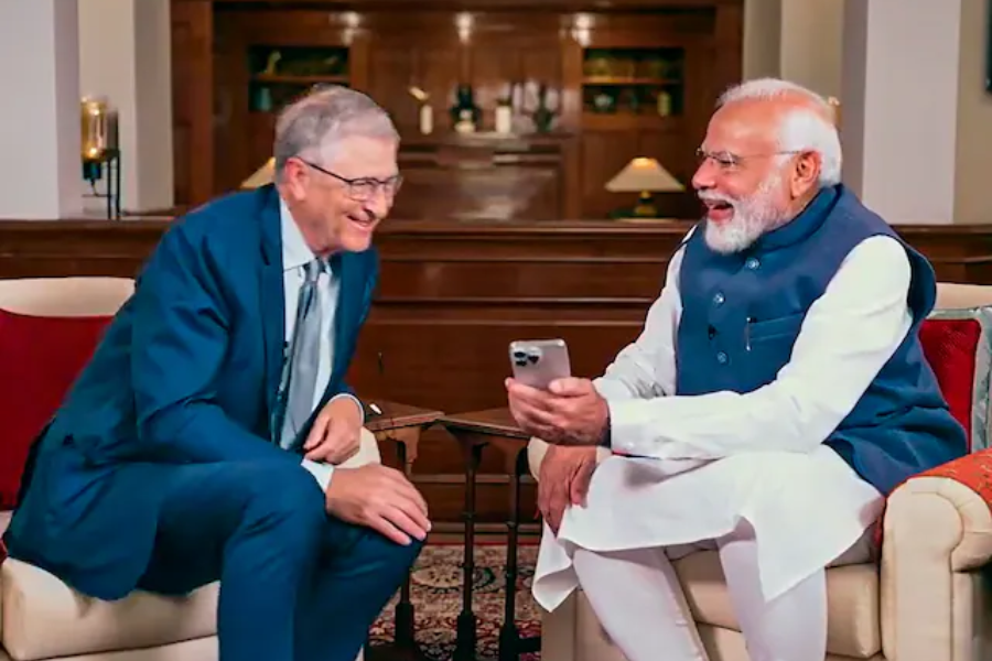 Modi and Bill Gates