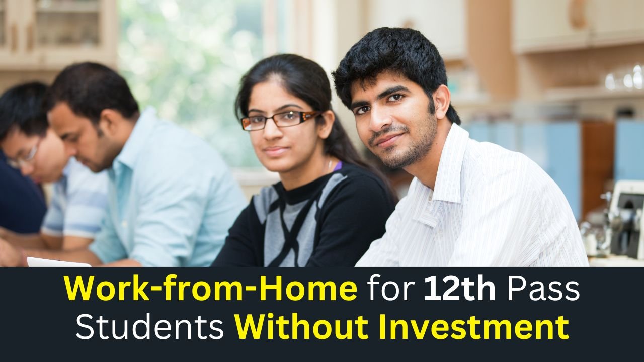 Exploring Work-from-Home Opportunities for 12th Pass Students Without Investment